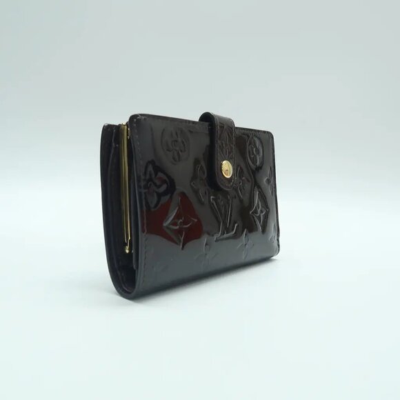 Louis Vuitton Burgundy Monogram Patent Leather Wallet 330-041025 - Picture 3 of 12